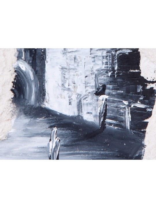 Black and White Jew Praying Western Wall Oil Paint , Tu B'Av Gifts , I