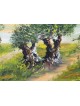 Oil Painting of Garden of Gethsemane , Tu B'Av Gifts , Israeli Judaica