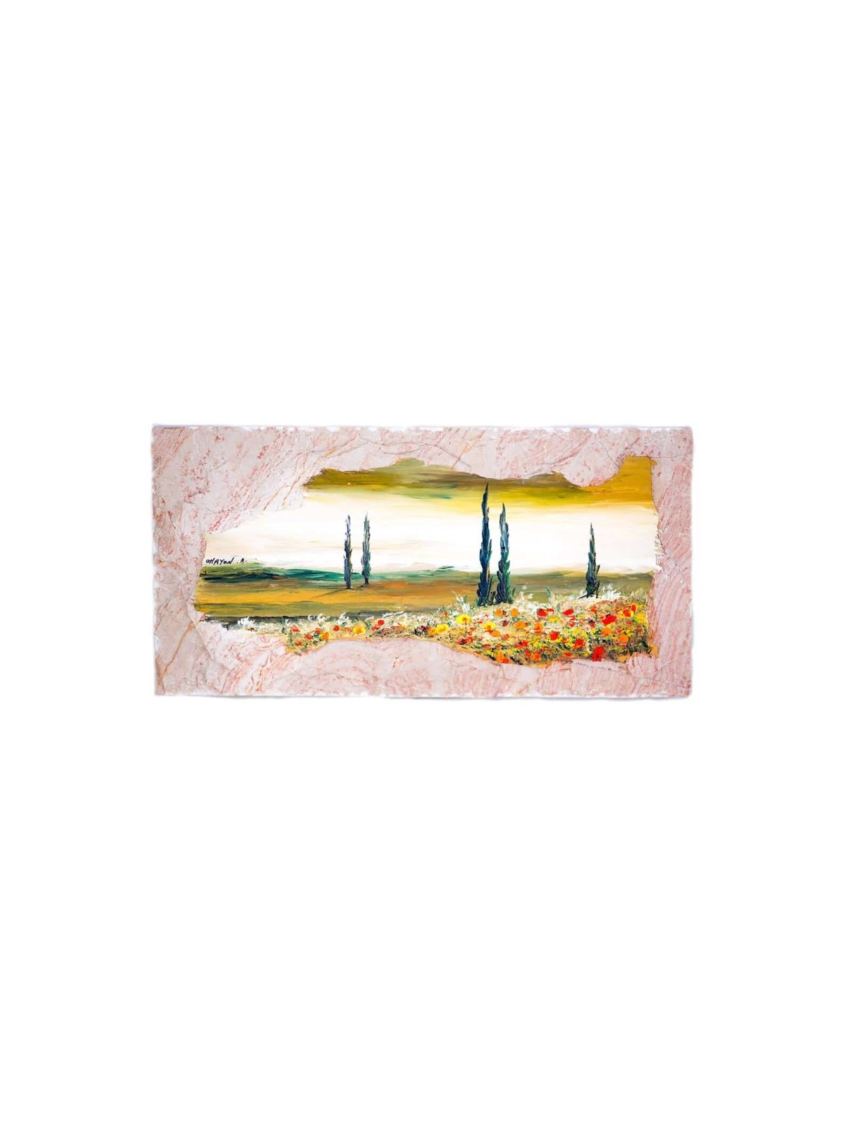 Peinture à l’huile de paysage naturel de Jérusalem, cadeaux de Tu B’Av, Juda israélien