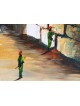 Soldat priant dans la peinture à l'huile du Mur occidental, cadeaux de Tu B'Av, Isr