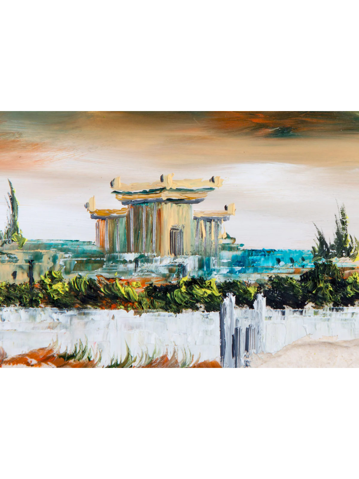 Jerusalem Temple Jerusalem Oil Painting , Tu B'Av Gifts , Israeli Juda