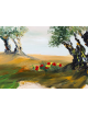 Peinture à l’huile du Mont des Oliviers de Jérusalem, Cadeaux Tu B’Av, Judaï israélien