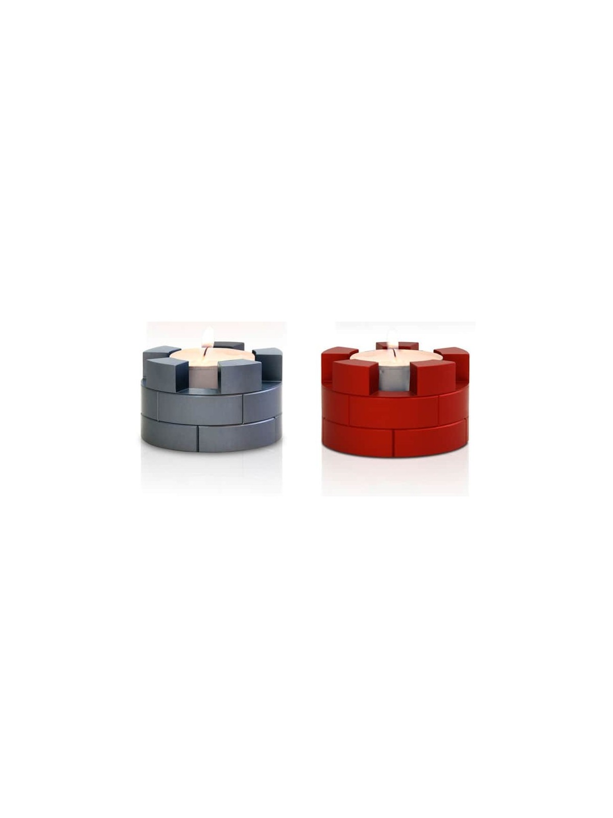 Anodized Aluminum Traveling Candlesticks , Shabbat Gifts , Israeli Jud
