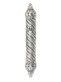 Étui Mezuzah en filigrane d’argent sterling, étuis Avi Nadav Mezuzah, Isra