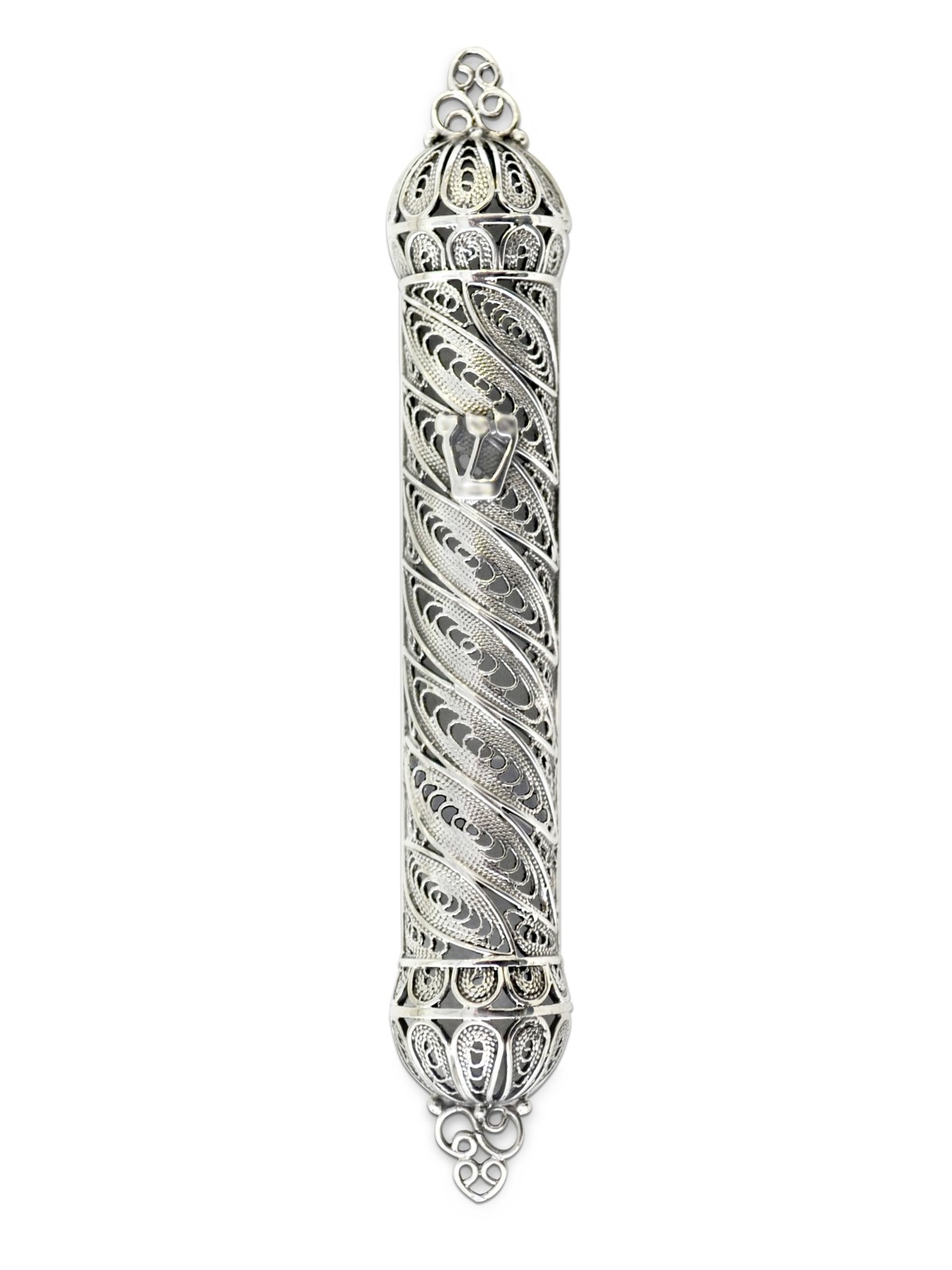 Étui Mezuzah en filigrane d’argent sterling, étuis Avi Nadav Mezuzah, Isra