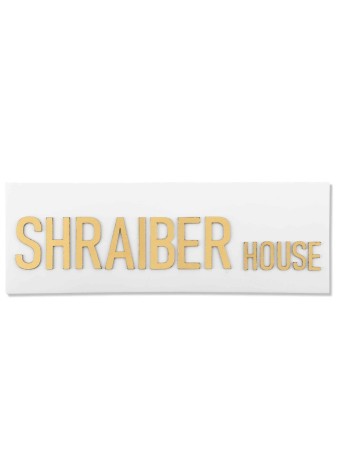 Acrylic Family Sign with Gold or Silver Coloring , Israeli Center Of J