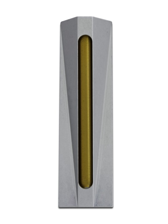 Mezuzah colorée en aluminium anodisée moderne unique C, Avi Nadav Mezuzah