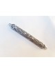 Intricate Ornaments Silver Mezuzah Case , Tu B'Av Gifts , Israeli Juda