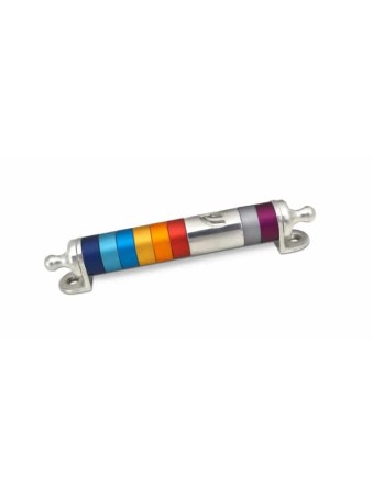 Caisse ronde colorée de Mezuzah en aluminium, caisses Avi Nadav Mezuzah