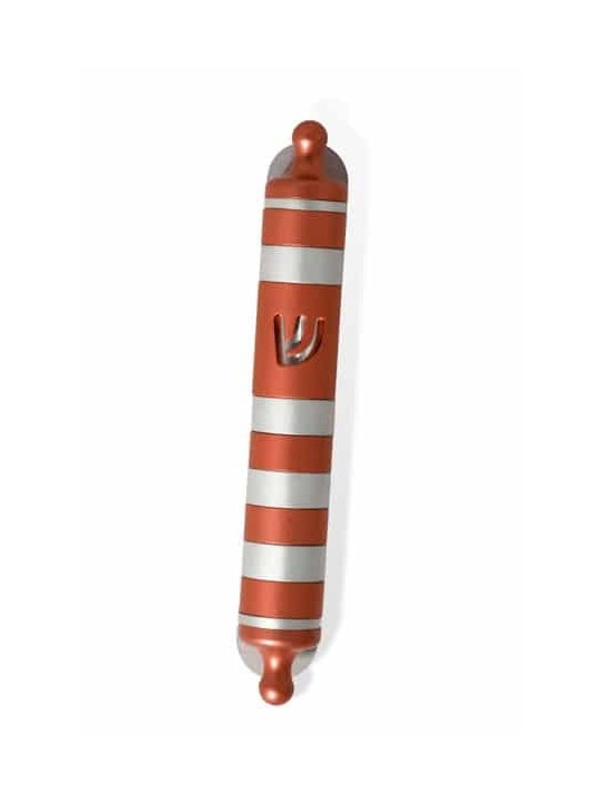 Caisse ronde colorée de Mezuzah en aluminium, caisses Avi Nadav Mezuzah