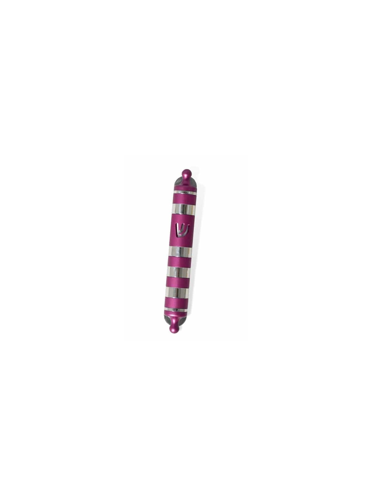 Colorful Round Mezuzah Case Made of Aluminum , Avi Nadav Mezuzah Cases