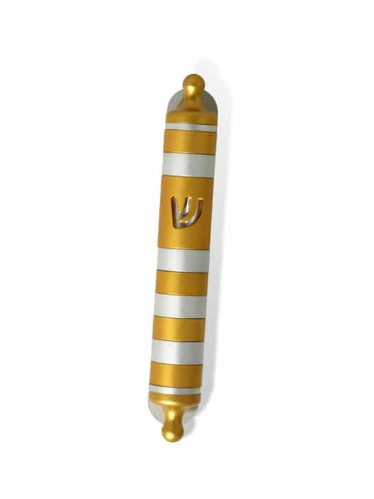Caisse ronde colorée de Mezuzah en aluminium, caisses Avi Nadav Mezuzah
