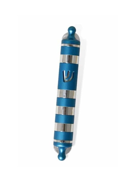 Caisse ronde colorée de Mezuzah en aluminium, caisses Avi Nadav Mezuzah
