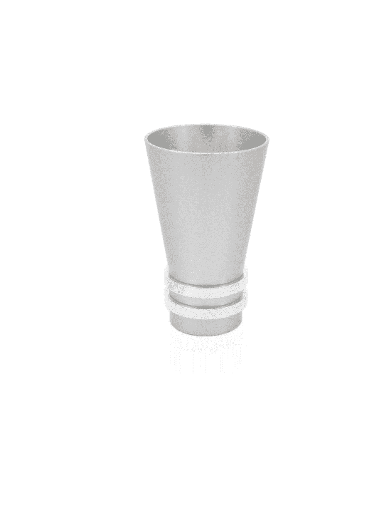Coupe de Kiddouche en aluminium avec anneaux épais, coupes de Kiddouche modernes, israéliennes