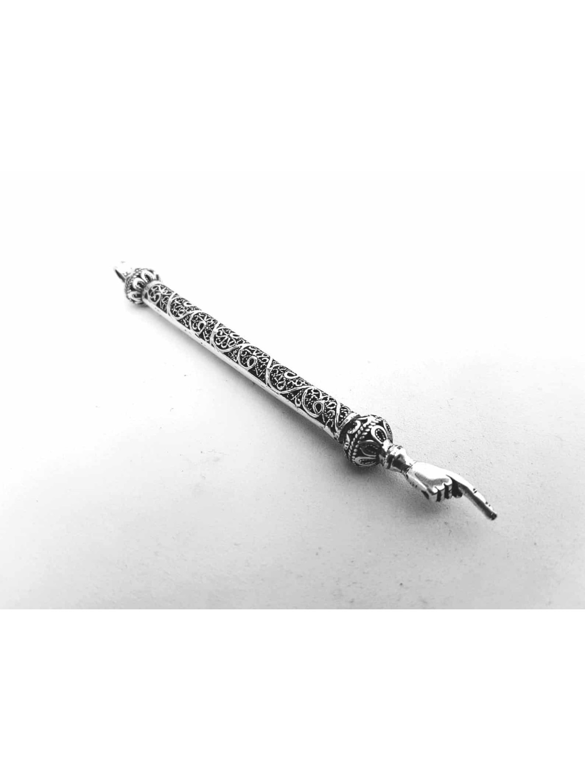 Petit pointeur de Torah en argent sterling en filigrane tourbillonnant, cadeaux de Pâque,