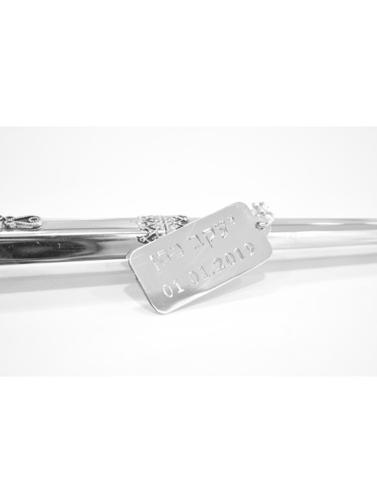 Tiny Swirly Filigree Sterling Silver Torah Pointer , Passover Gifts ,