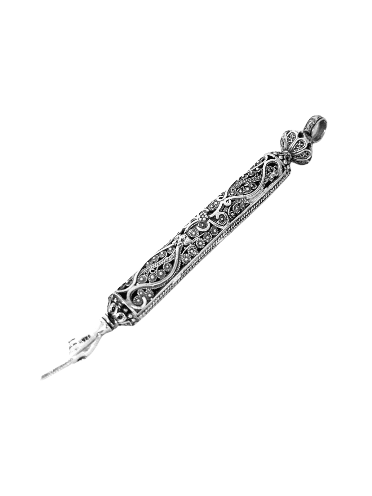 Small Beautiful Yemenite Yad Torah With Filigree P , Passover Gifts ,