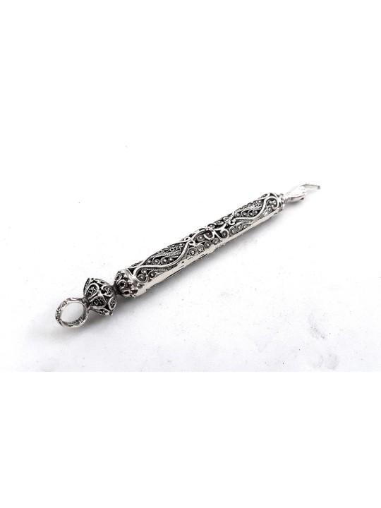 Small Beautiful Yemenite Yad Torah With Filigree P , Passover Gifts ,