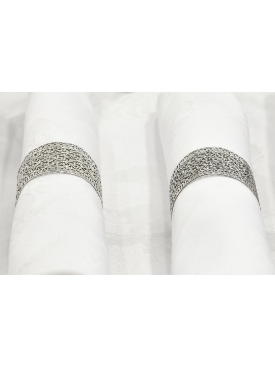 Porte-anneaux de serviette en argent avec filigrane, cadeaux de Pâque, Ju israélien