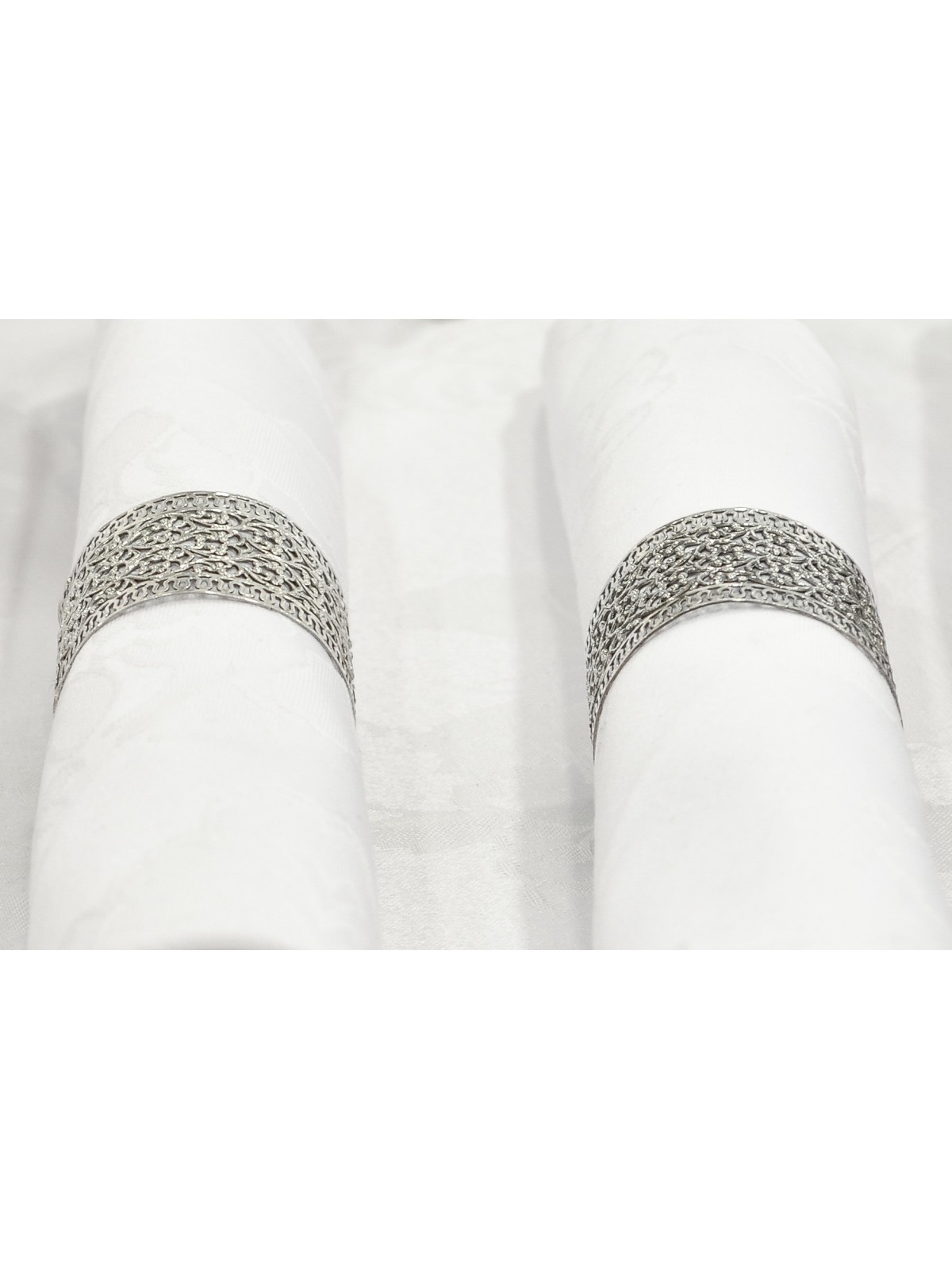 Porte-anneaux de serviette en argent avec filigrane, cadeaux de Pâque, Ju israélien