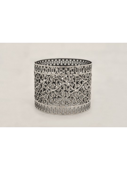 Porte-anneaux de serviette en argent avec filigrane, cadeaux de Pâque, Ju israélien