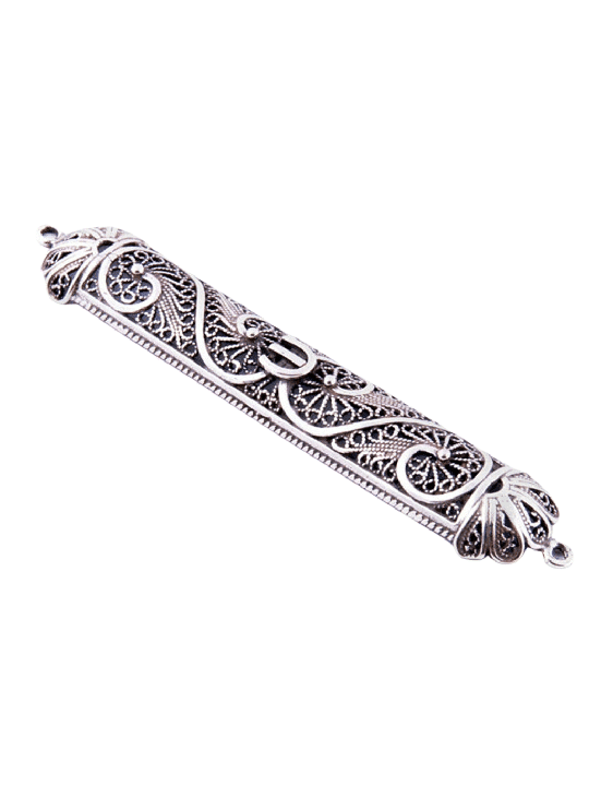 Étui décoratif Mezuzah avec ornements complexes, cadeaux Tu B'Av, israélien