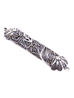 Étui Mezuzah décoré unique et spécial, cadeaux Tu B'Av, Ju israélien