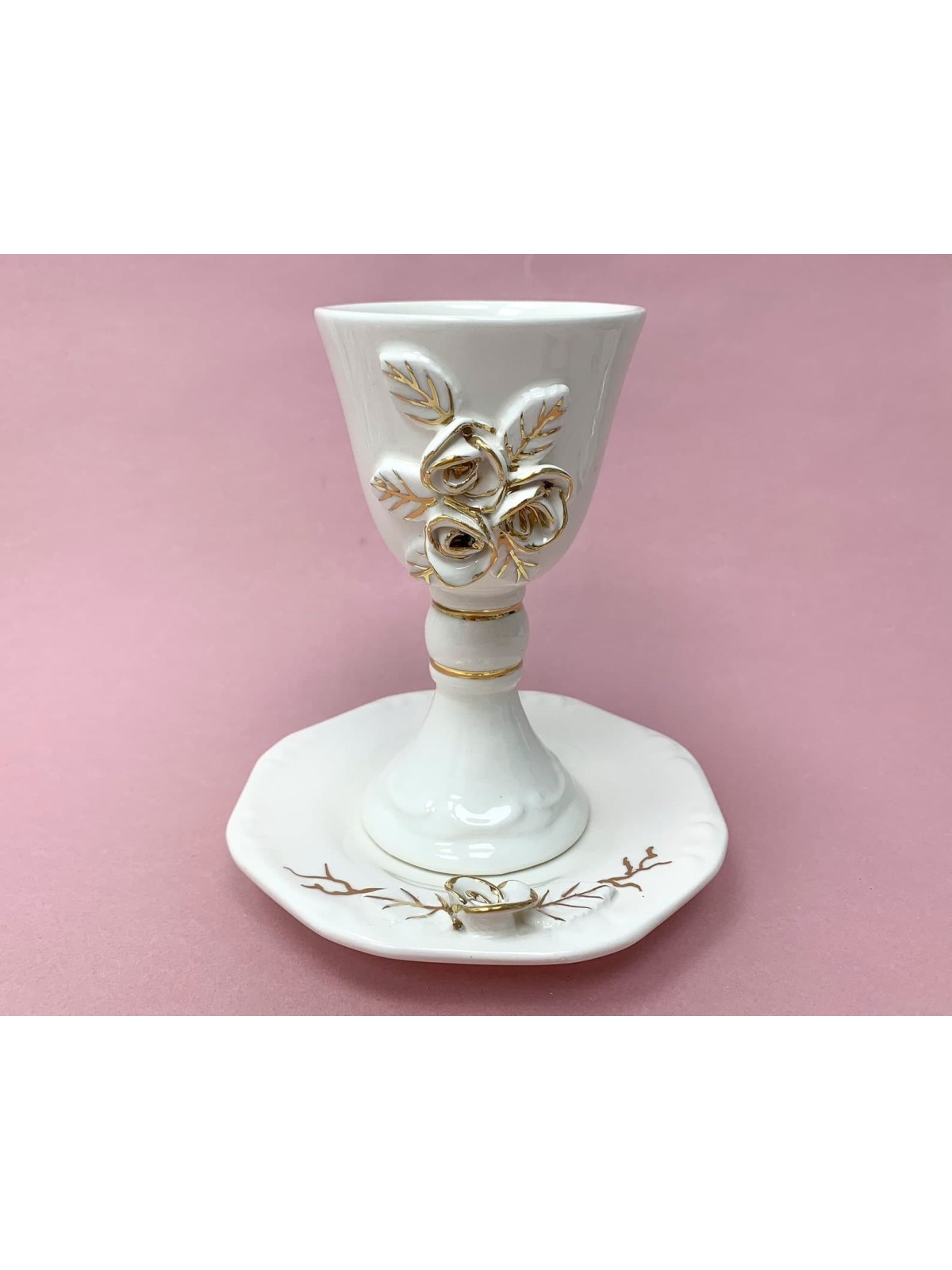 Ensemble moderne de tasses et d'assiettes de Kiddouch, cadeaux de Pâque, Judaica israélien