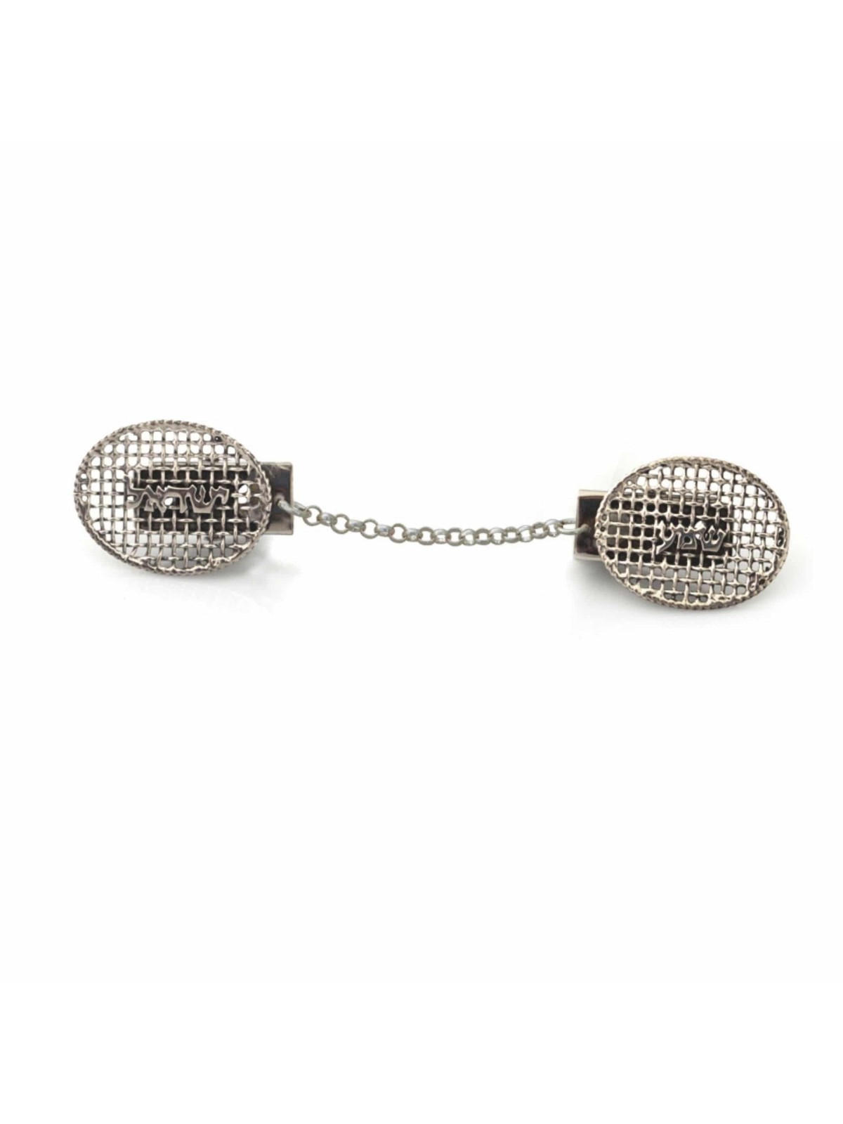 Shema Israel Sterling Silver Talit clips , Clips Talit , Jud israélien