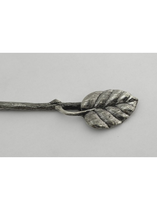 Cuillère feuille d'argent sterling personnalisée, naissance et Brit Mila, Isra