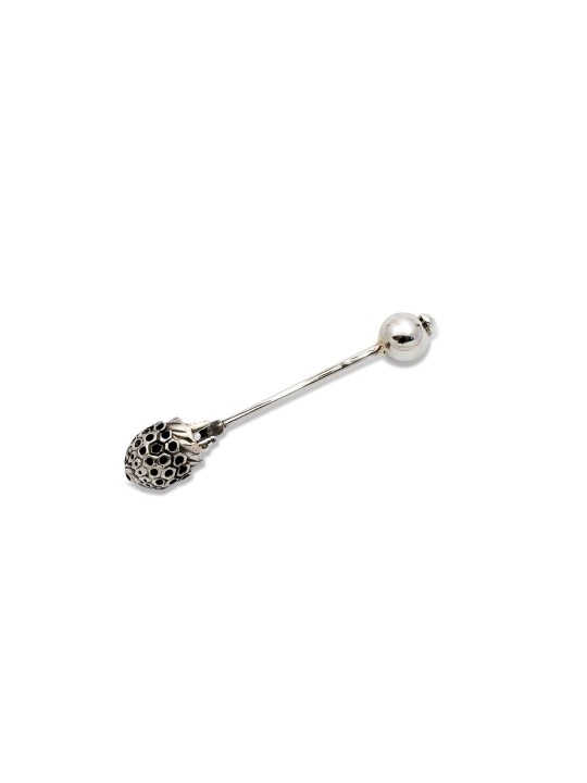 Cuillère à miel arrondie en argent sterling personnalisée, naissance et Brit Mila, I