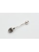Cuillère à miel arrondie en argent sterling personnalisée, naissance et Brit Mila, I