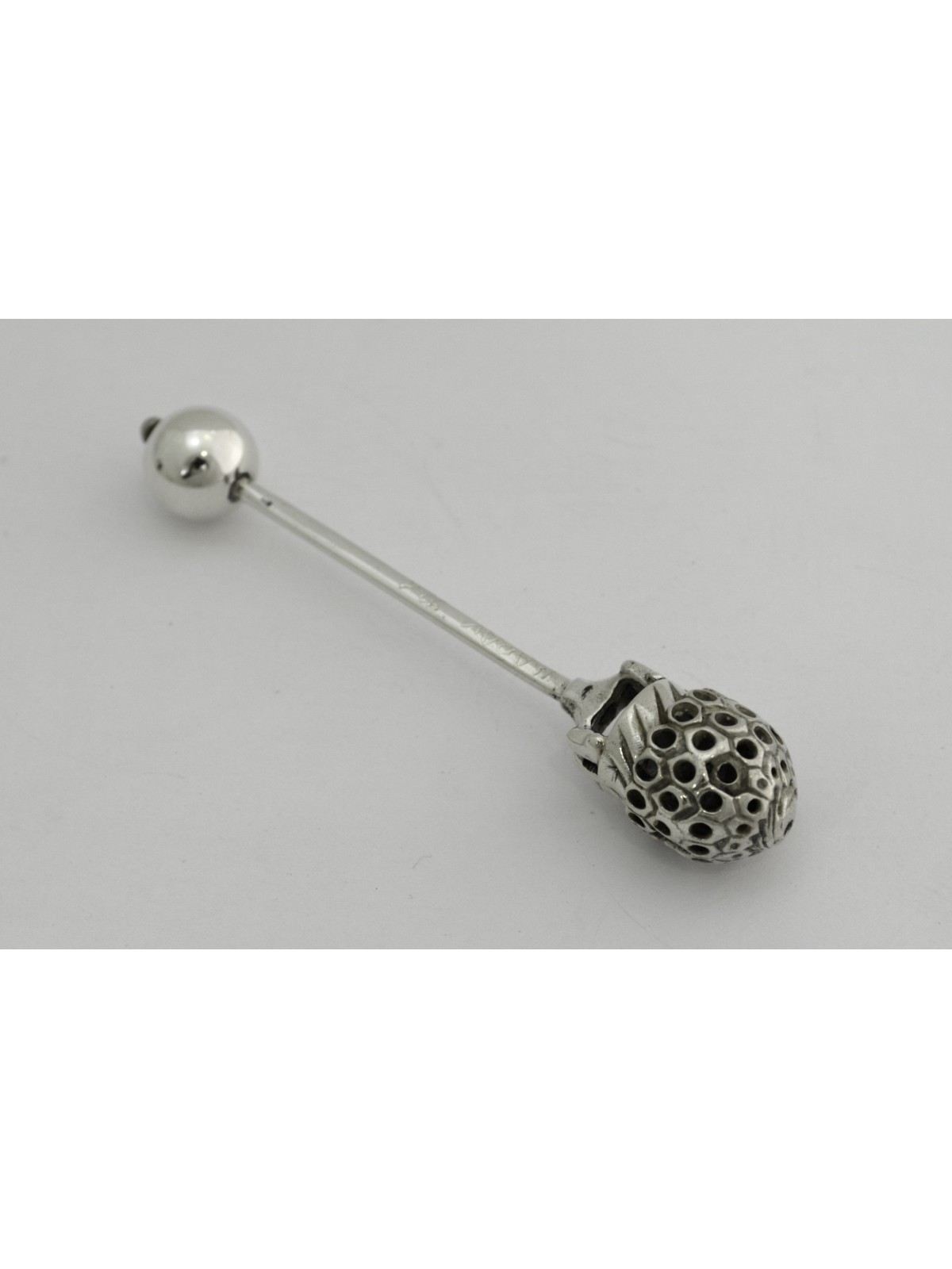 Cuillère à miel arrondie en argent sterling personnalisée, naissance et Brit Mila, I