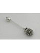 Cuillère à miel arrondie en argent sterling personnalisée, naissance et Brit Mila, I