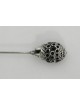 Cuillère à miel arrondie en argent sterling personnalisée, naissance et Brit Mila, I
