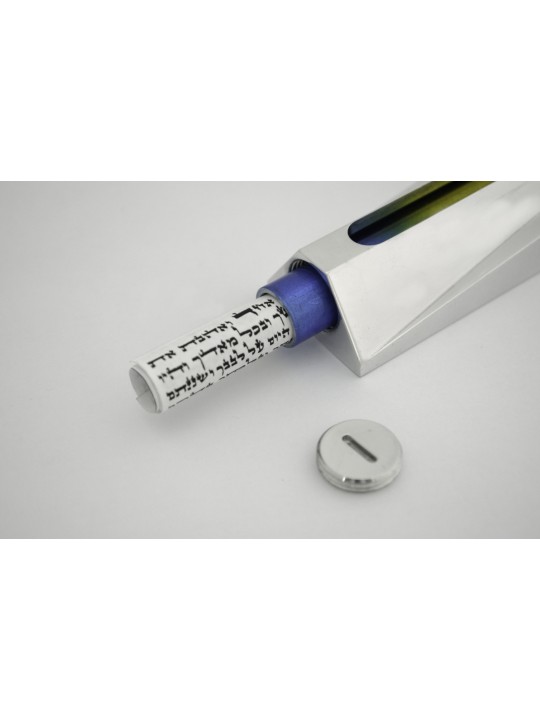 Étui Mezuzah moderne avec émail coloré, étuis Avi Nadav Mezuzah, I