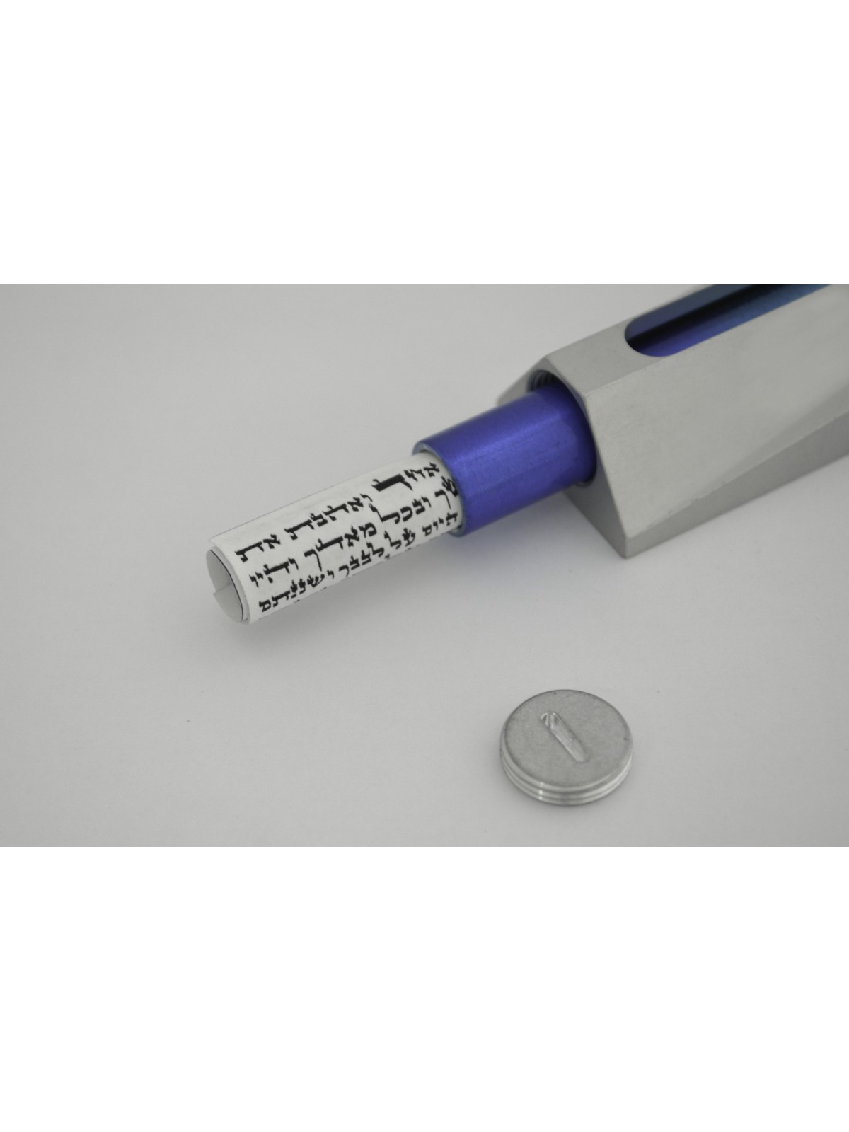 Étui Mezuzah moderne avec émail coloré, étuis Avi Nadav Mezuzah, I