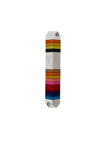 Étui à mezouza triangulaire coloré et élégant en aluminium, grandes mezouzas, I