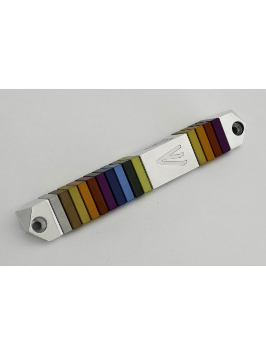 Étui à mezouza triangulaire coloré et élégant en aluminium, grandes mezouzas, I