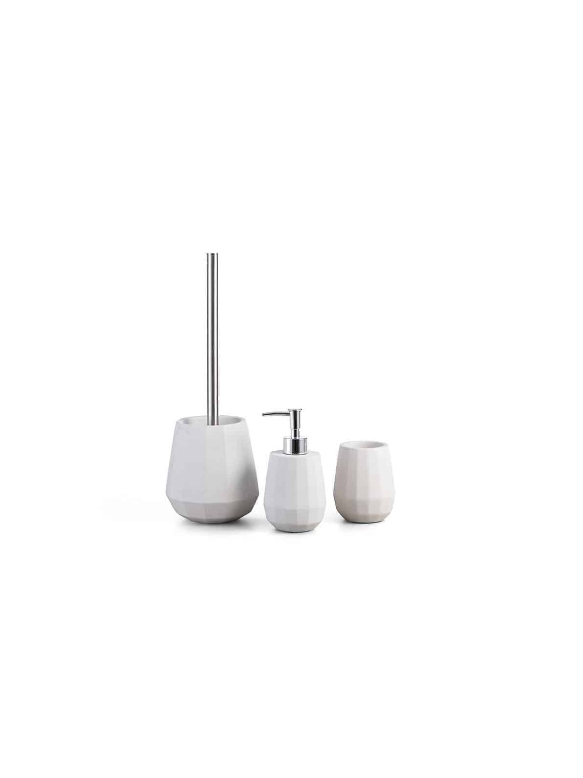 Ensemble de salle de bains moderne en béton blanc, cadeaux Tu B'Av, Judaica israélien