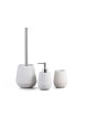 Modern White Concrete Bathroom Set , Tu B'Av Gifts , Israeli Judaica