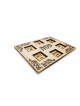 Wood Rectangle Pesach Plate with Royal Hollow Orna , Passover Gifts ,