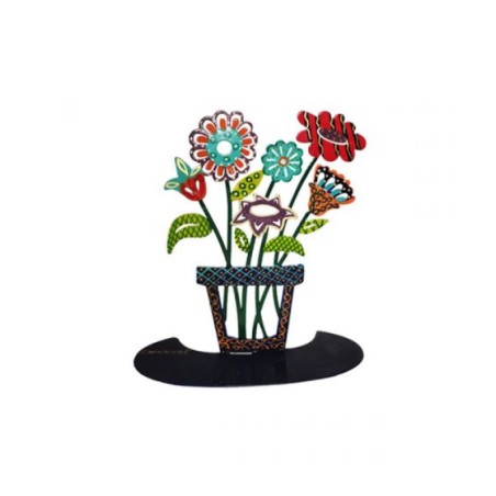 Yair Emanuel Large Hand Painted Sculpture on Ba... | Table Decorations