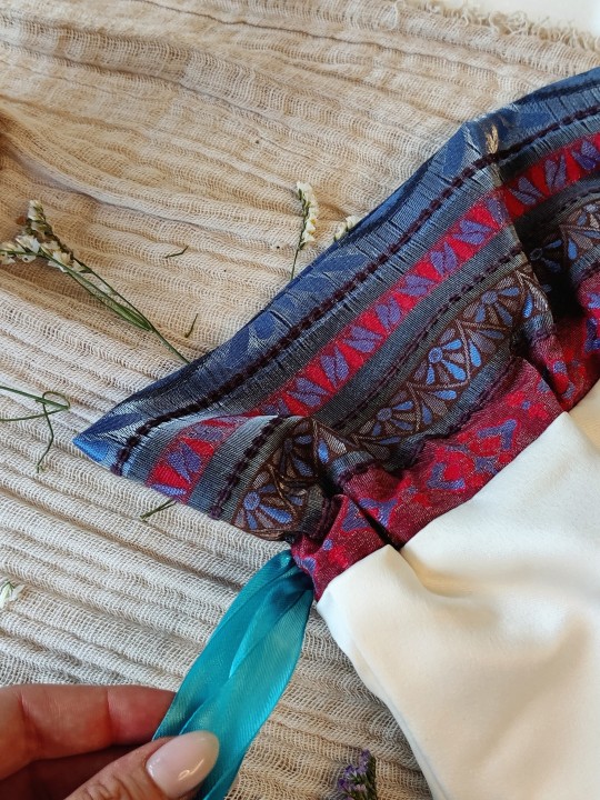 Sac Afikoman brodé en velours à main unique avec F , cadeaux de Pâque ,