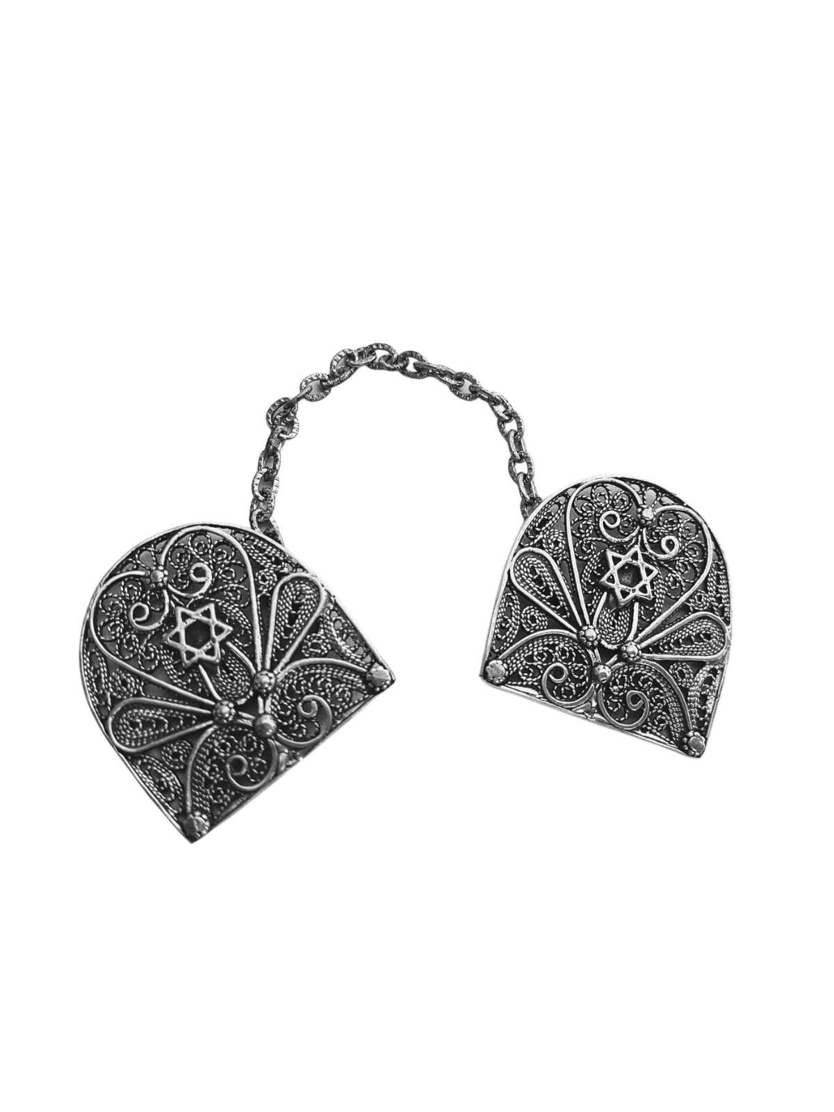 Star of David Filigree Design Tallit Clips From Si , Passover Gifts ,