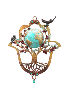 Incroyable Hamsa creuse 3D avec l'arbre de vie, cadeaux de mariage juif,