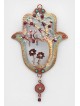 Belle Hamsa florale détaillée avec arbre et oiseaux, gif de mariage juif