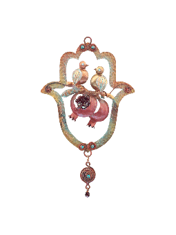 Delicate Romantic Hamsa With a Sweet Tiny Birds &  , Jewish Wedding Gi
