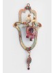 Hamsa romantique délicate avec de petits oiseaux doux et un cadeau de mariage juif