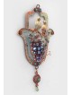 One-of-a-Kind Copper Hamsa - Love Birds On a Grape , Jewish Wedding Gi